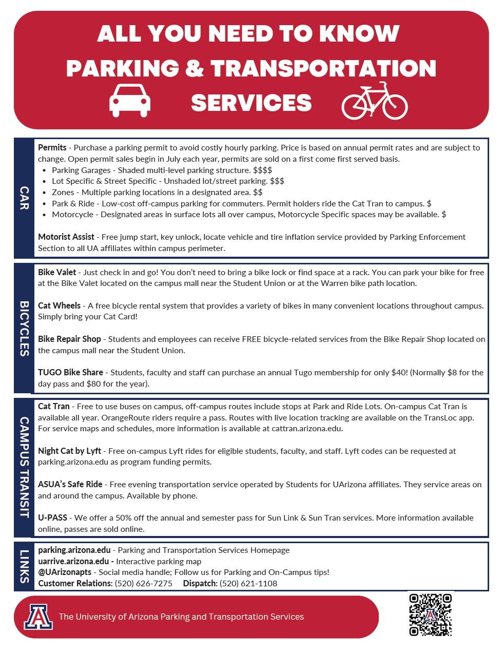 UA Parking and Transportation