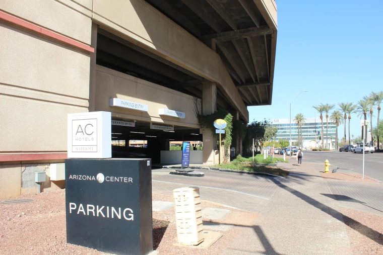 Arizona center garage parking