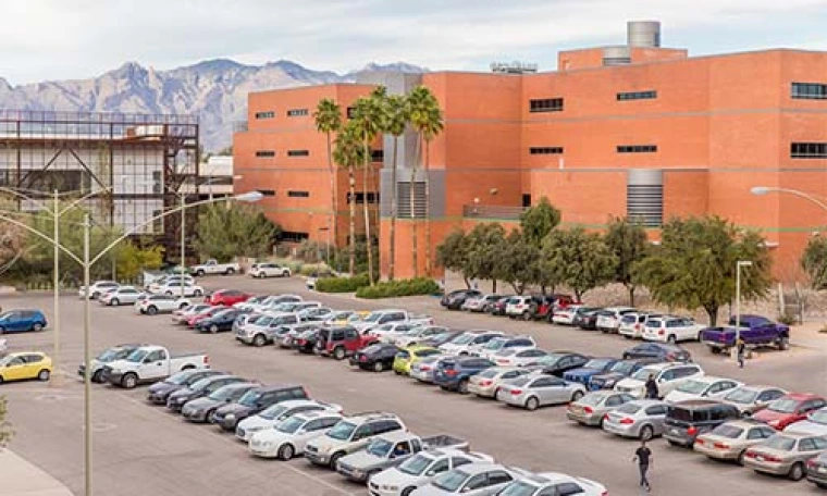Image of a lot parking