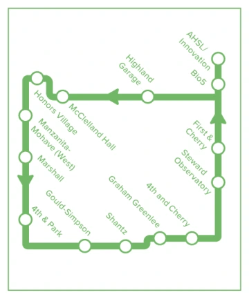 Cat Tran Green Route Graphic